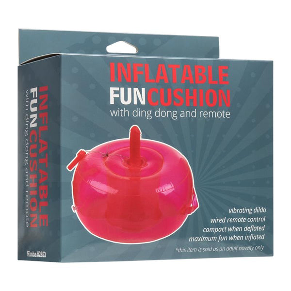 ALMOFADA INSUFLÁVEL COM DILDO, VIBRAÇÃO E CONTROLO REMOTO DING DONG