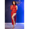VESTIDO DE RENDA E TANGA CR-4853 VERMELHO CHILIROSE