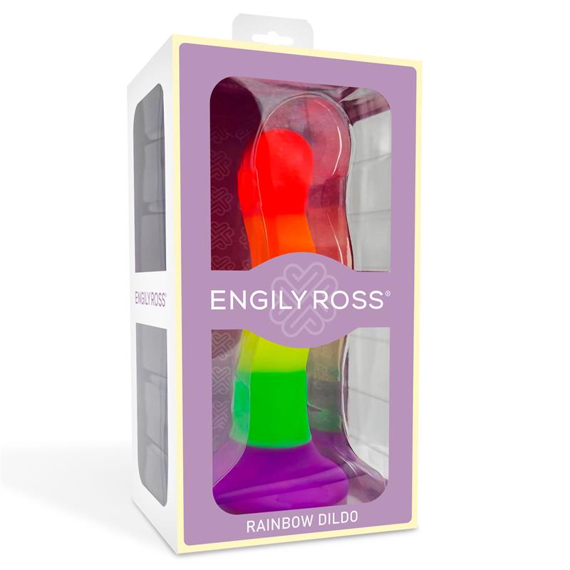 DILDOX POR ENGILY ROSS DILDO COR ARCO-ÍRIS 18 CM