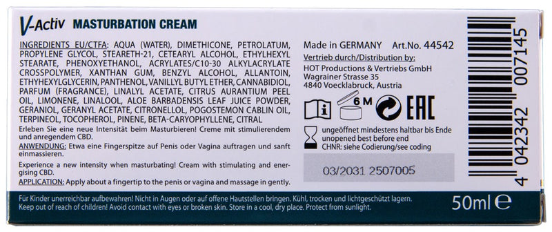 CREME DE MASTURBAÇÃO UNISSEXO V-ACTIV