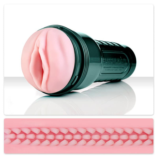 MASTURBADOR FLESHLIGHT COM VIBRAÇÃO PINK LADY VAGINA