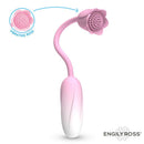 OVO VIBRATÓRIO FLORAE COM ROSA ESTIMULADORA USB