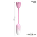 OVO VIBRATÓRIO FLORAE COM ROSA ESTIMULADORA USB