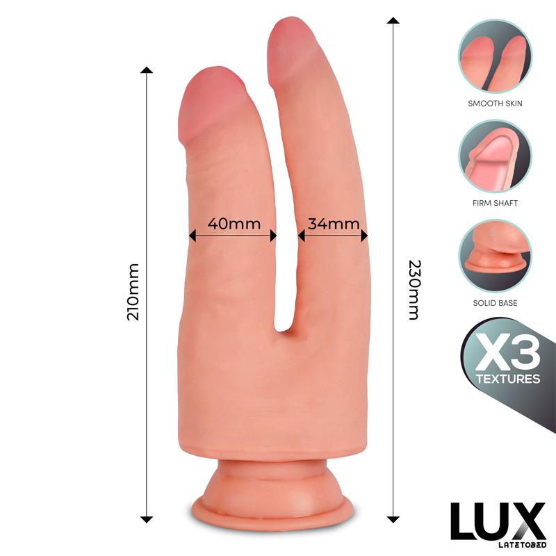 DILDO DUPLO FRANZ TRIPLA DENSIDADE 8,2" - 9"