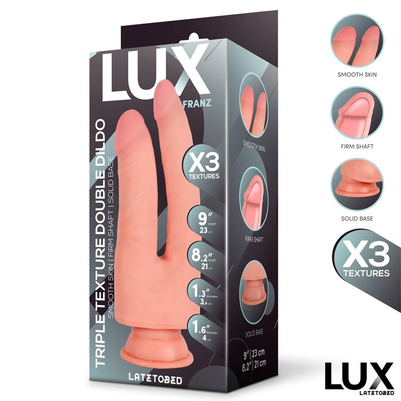 DILDO DUPLO FRANZ TRIPLA DENSIDADE 8,2" - 9"