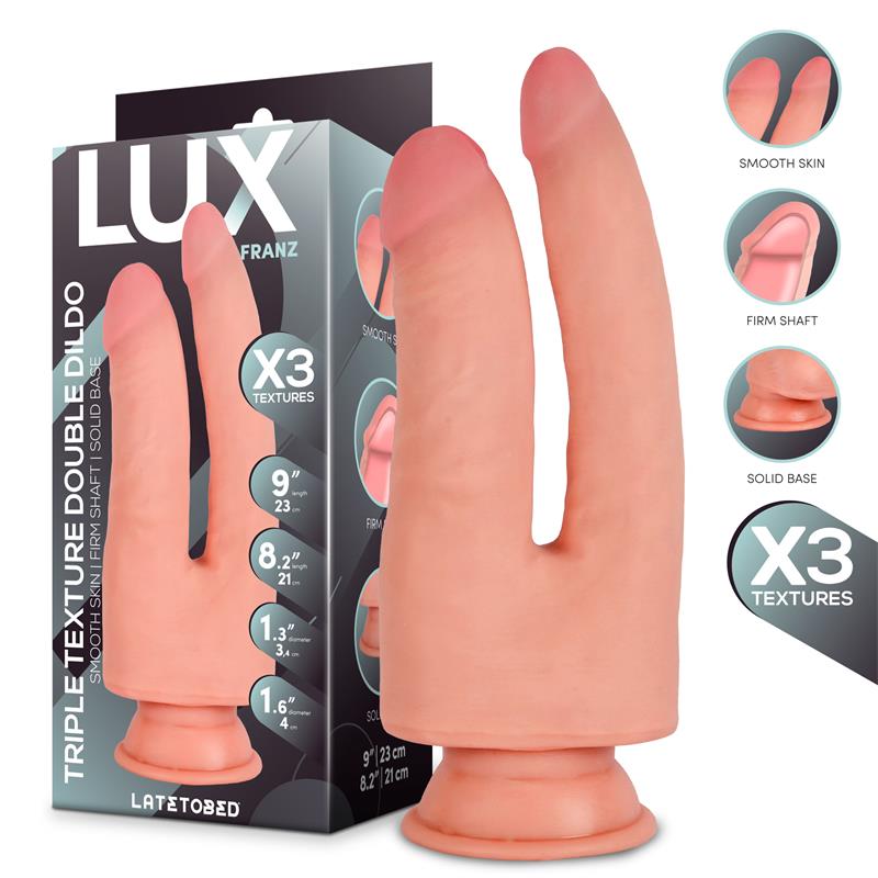 DILDO DUPLO FRANZ TRIPLA DENSIDADE 8,2" - 9"
