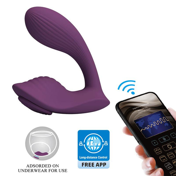 PRETTYLOVE FRANZ VIBRADOR COM ESTIMULADOR DE CUECA E APP