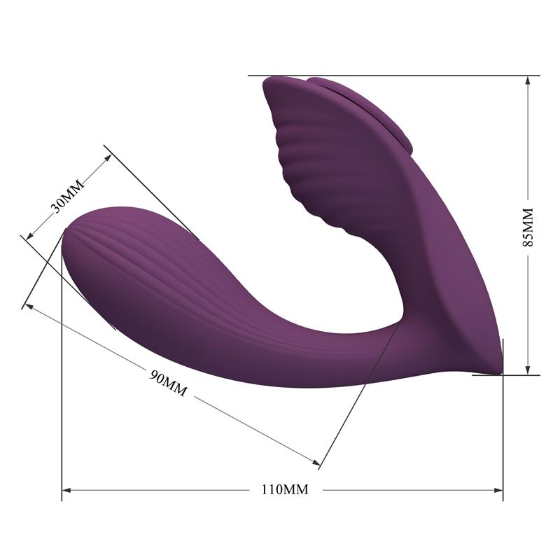 PRETTYLOVE FRANZ VIBRADOR COM ESTIMULADOR DE CUECA E APP