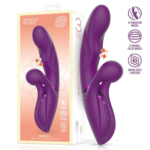 VIBRADOR GARLET COM BOLA DE ESTIMULAÇÃO USB