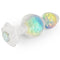PLUG ANAL GEMORIA EM SILICONE COM ESFERAS DE CRISTAL
