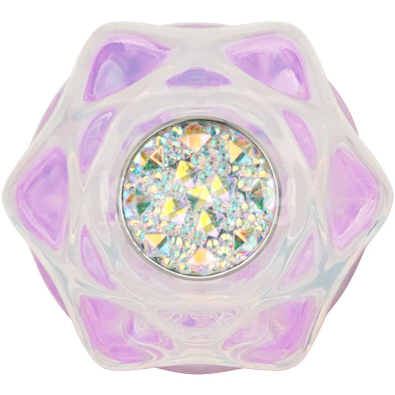 PLUG ANAL GEMORIA EM SILICONE COM ESFERA DE CRISTAL