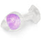 PLUG ANAL GEMORIA EM SILICONE COM ESFERA DE CRISTAL