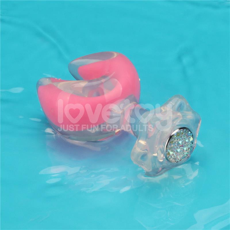 PLUG ANAL GEMORIA EM SILICONE COM PONTAS DUPLAS QUE BRILHAM NO ESCURO