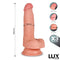 DILDO HANS TRIPLA DENSIDADE COM TESTÍCULOS 7.2"