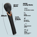 HOLLY MASSAJADOR VARINHA RECARREGÁVEL PRETO