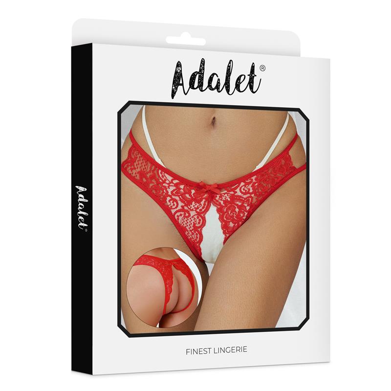 TANGA HOPE EM RENDA VERMELHA ABERTA