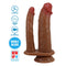 DILDO DUPLO HULBERT REALISTA COM VIBRAÇÃO