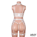 CONJUNTO HYACINTH BRANCO 4 PCS COM LIGUEIRO