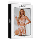 CONJUNTO HYACINTH BRANCO 4 PCS COM LIGUEIRO