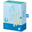 CONJUNTO DE 3 BOLAS KEGEL YONI POWER 2 SATISFYER VERDES