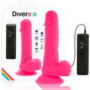DILDO COM VIBRAÇÃO FLEXÍVEL ROSA 20,5 CM