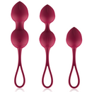 CONJUNTO DE 3 BOLAS DE KEGEL VIBRATÓRIAS RECARREGÁVEIS