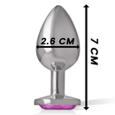PLUG ANAL COM JOIA EM CORAÇÃO ROSA