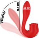 ESTIMULADOR VIBRANTE SELENA + TAPPING VERMELHO