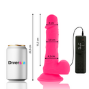 DILDO COM VIBRAÇÃO FLEXÍVEL ROSA 20,5 CM