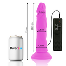 DILDO COM VIBRAÇÃO FLEXÍVEL ROXO 23 CM