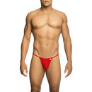 TANGA FIO DENTAL TRANSPARENTE VERMELHA