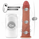 DILDO COM VIBRAÇÃO REALISTICO E COM CONTROLE REMOTO 19,5 CM