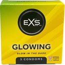 PRESERVATIVOS EXS BRILHA NO ESCURO 3 UNID.