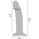 GET REAL - DILDO VIBRATÓRIO DE SILICONE 19,5CM