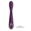 VIBRADOR RABBIT EMMA COM ESTIMULADOR CLITORIANO USB
