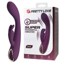 VIBRADOR RABBIT EMMA COM ESTIMULADOR CLITORIANO USB