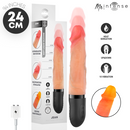 MR INTENSE - VIBRADOR JEAN UP&DOWN DE SILICONE COM EFEITO DE CALOR 24 CM