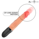 MR INTENSE - VIBRADOR JEAN UP&DOWN DE SILICONE COM EFEITO DE CALOR 24 CM