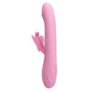 VIBRADOR BELLA RABBIT COM ESTIMULAÇÃO DE BORBOLETA E LED ROSA