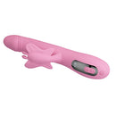 VIBRADOR BELLA RABBIT COM ESTIMULAÇÃO DE BORBOLETA E LED ROSA
