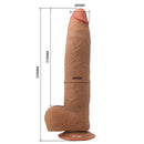 EVANDER DILDO FLEXÍVEL REALISTA COM VENTOSA 23 CM