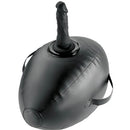 BOLA DE AMOR INSUFLÁVEL COM DILDO PRETO 41,9 CM