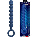 BOLAS ANAIS EM SILICONE AZUL 3,4 CM - 28,5 CM