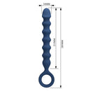 BOLAS ANAIS EM SILICONE AZUL 3,4 CM - 28,5 CM