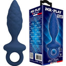 PLUG ANAL TEXTURIZADO AZUL