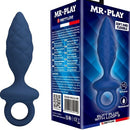 PLUG ANAL TEXTURIZADO AZUL