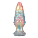 PLUG INSUFLÁVEL DE SILICONE FANTASIA TRICOLOR LEVIATHAN DE ÉBANO 18 CM