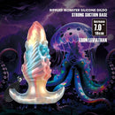 PLUG INSUFLÁVEL DE SILICONE FANTASIA TRICOLOR LEVIATHAN DE ÉBANO 18 CM