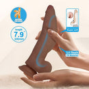 DILDO REALÍSTICO FLEXÍVEL 20CM