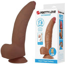 DILDO REALÍSTICO FLEXÍVEL 20CM